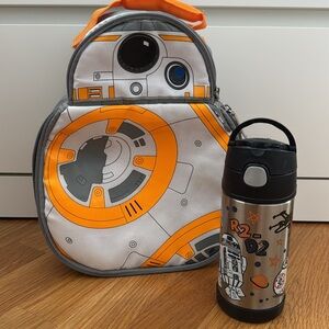 Bb8 Star Wars Thermos Insulated Dual Lunch Box and water bottle